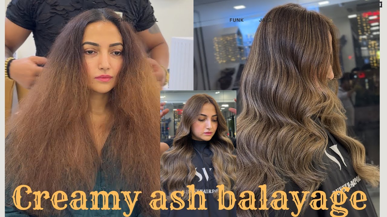 🔴Creamy ash Har colour kaise karen || balayage Har colour || step by step