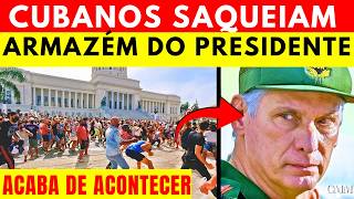ÚLTIMA HORA: CUBANOS SE REVOLTAM E SAQUEIAM ARMAZÉM DO PARTIDO C0MUNISTA EM BUSCA DE COMIDA