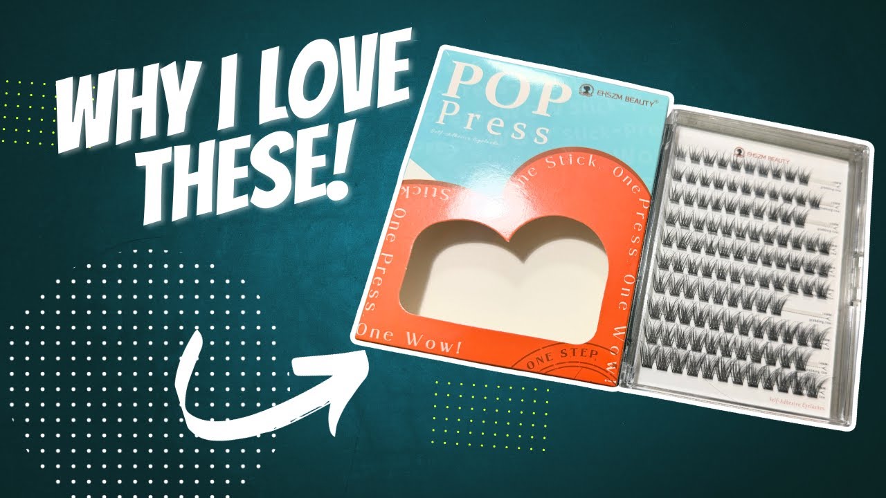Обзор набора самоклеящихся пучков ресниц Pop Press