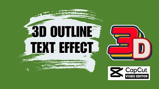 Text Effect Tutorial! How You Can Create This Awesome 3D Outline Text Effect On CapCut PC