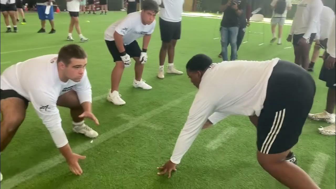 Linemen Camp 1on1’s The Star in Frisco Texas Highschool Football