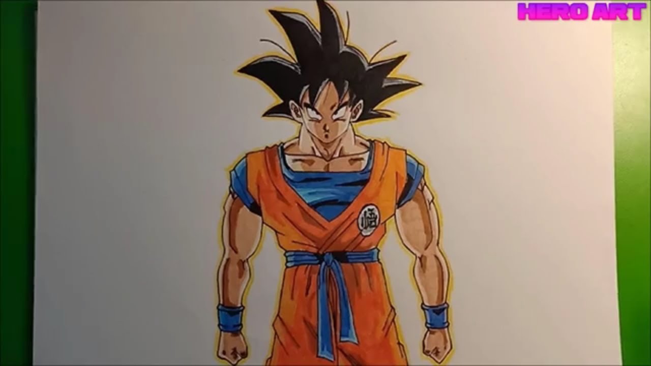 Hướng Dẫn Vẽ Goku Đẹp Và Đơn Giản Cho Mọi Người - Youtube