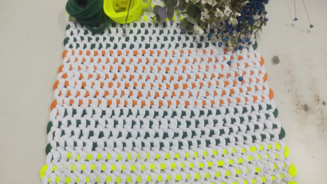 Souplat retangular colorida(feito com grampo de cabelo)