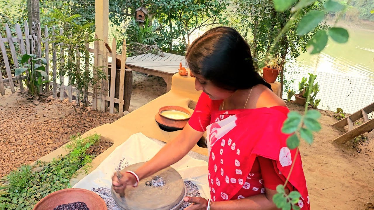 Duck Eggs Added Extra Flavour In Black Rice Cake|| Black Rice Kheer|| Duck Eggs|| Organic Life ||