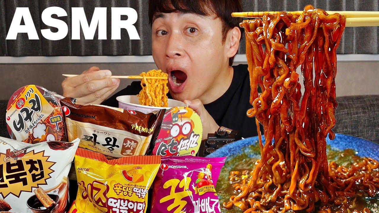 【ASMR】もぐもぐ児嶋が韓国激辛麺を食べるよ咀嚼音🇰🇷🍜🌶