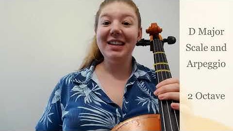Cello | D Major Scale and Arpeggio - 2 Octave