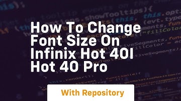 How to change font size on infinix hot 40i hot 40 pro