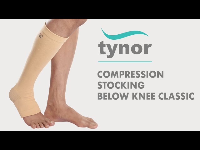 How to wear Tynor Compression Stocking Below Knee Classic for Compression,  varicose vein, edema 