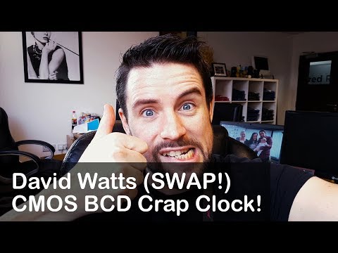 David Watts Binary (Crap) Clock BCD - 3D Case Swapsie!