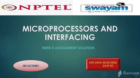 💥100%💥 🔥MICROPROCESSORS AND INTERFACING WEEK 5 ASSIGNMENT SOLUTION🔥