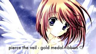 pierce the veil - gold medal ribbon (lyrics)