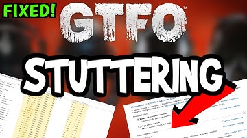 Fix GTFO FPS Drops & Stutters (100% FIX)