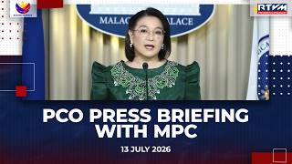 PCO Press Briefing with MPC 7/13/2026