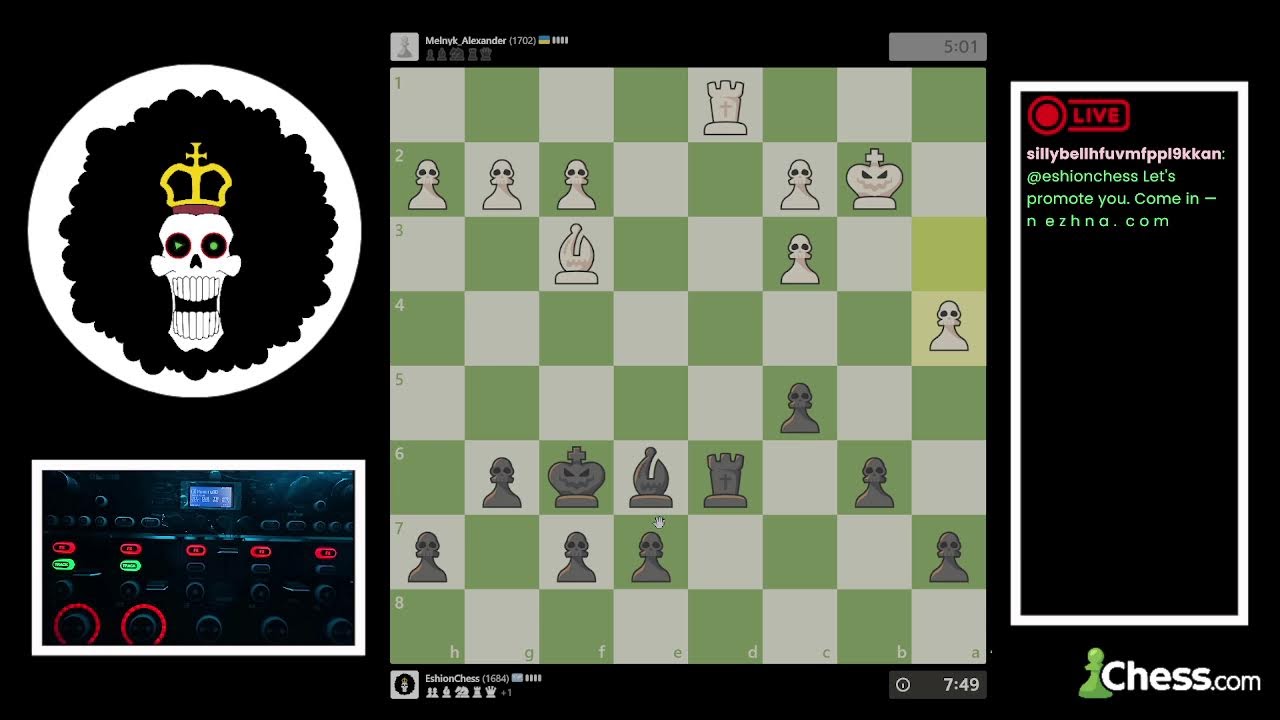 Learn & Play Chess with me - 1700 ELO (Beatboxing)