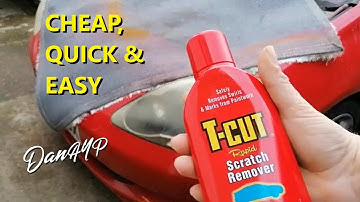 3 Minute CHEAP Cloudy Headlights Fix with T Cut DIY Headlight Restoration How To