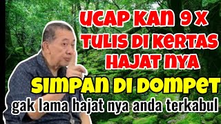 Gak lama hajat terkabul