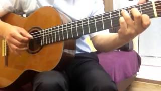Video thumbnail of "la romanesca by guitar (Ji Hoo's theme) +guitar pro score"