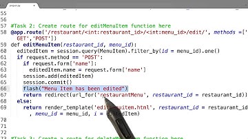 Message Flashing Solution - Full Stack Foundations