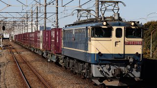 2024年2/3 4097レ EF65 2066+コキ?B 新習志野駅通過