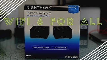 Netgear NightHawk MK62 AX1800 Mesh WiFi 6 Router 2020 | WiFI 6 for ONLY $189! |