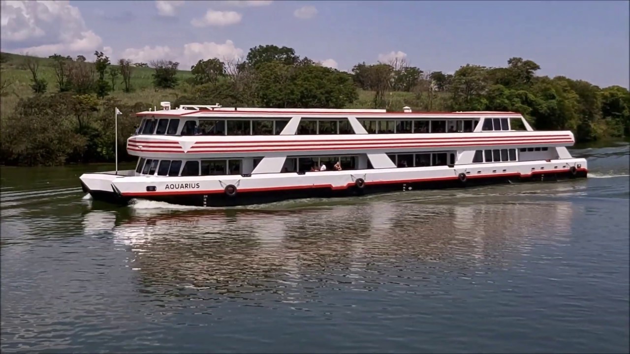 PASSEIO DE NAVIO EM BARRA BONITA SP (Rio tietê) passando pela ECLUSA ...