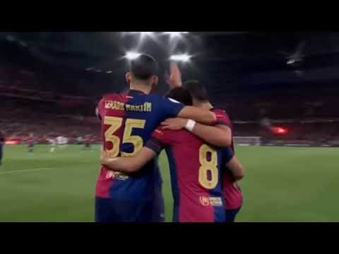 هدف برشلونة الاول ضد ريال مدريد عن طريق بيدري نهائي كأس ملك اسبانيا 2025 تعليق فارس عوض