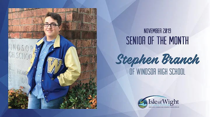 Stephen Branch Senior of the Month Speech