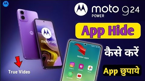 How To Hide Apps In Moto G24 Power/Moto g24 power me app hide Kaise kare/moto g24 app hide setting
