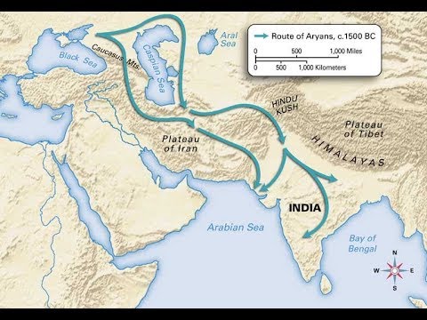 Aryan Invasion Of India Map