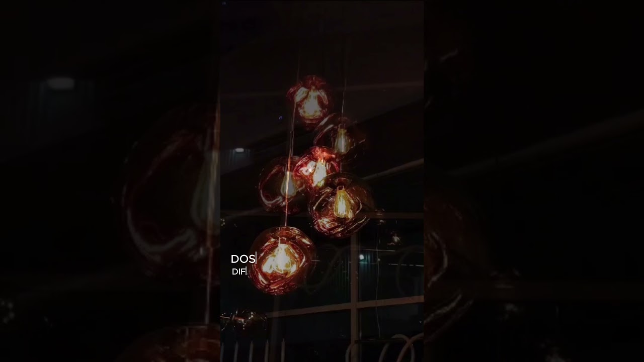 Lampara colgante moderna color bronce. 💡✨