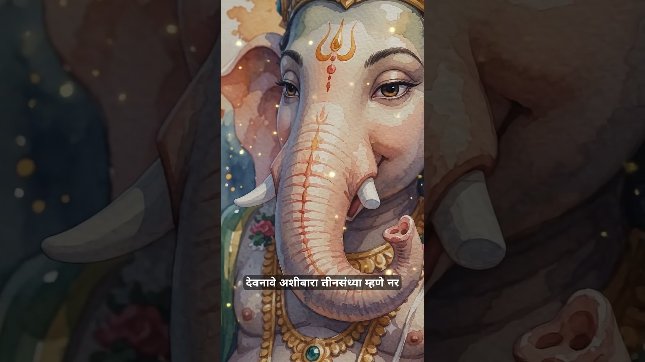 Clear All Obstacles: Ganpati Stotra Daily Morning Prayer ✨ #Shorts