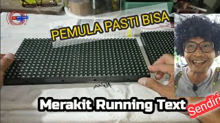 Merakit Running Text Bagi  Pemula