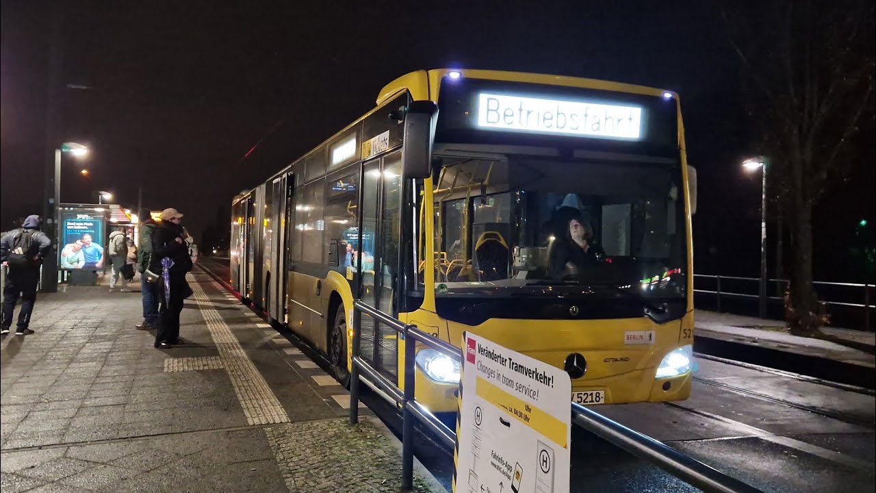 Aussetzermitfahrt in X54 von S+U Pankow/Granitzstraße bis S-Hohenschönhausen in C2G