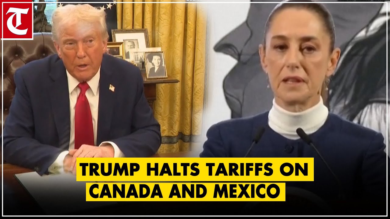 US President Donald Trump agrees to 30-day pause on tariffs to Canada ...