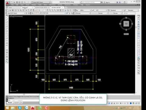 Video Bố trí cọc trong móng đơn - youtube