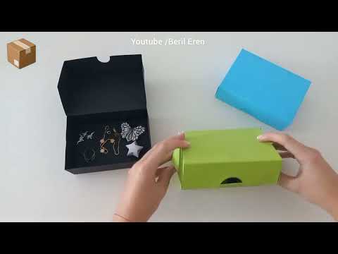 Origami A4 Kağıttan Kutu Yapımı ✨️| Açılır Kapanır Çok Kullanışlı Takı Kutusu| Making Peaper Box DIY