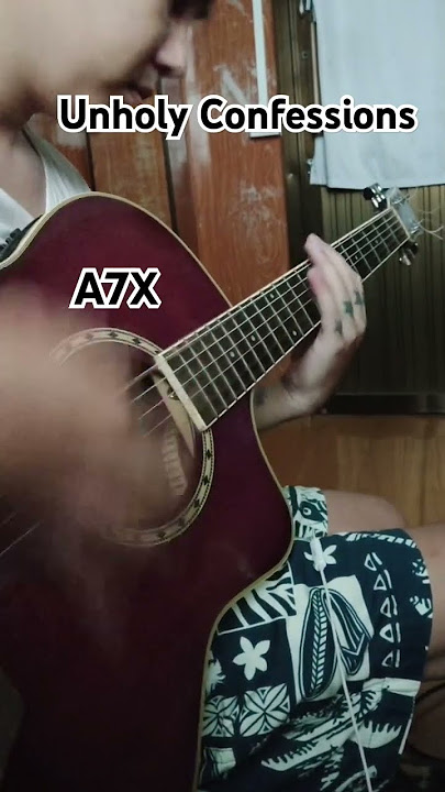 Avenged Sevenfold - Unholy Confessions Acoustic guitar cover #baswe