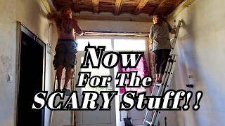 This Has Kept Me Awake With Worry / Lowering the kitchen Ceiling Pt1 / Our Bulgarian Life