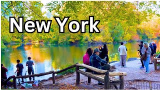 🎃 NYC 🍁 Autumn Foliage Walking Tour - Upper East Side & Central Park | USA