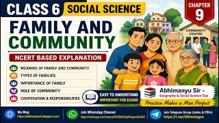 Class 6 Chapter 9 Family and Community 