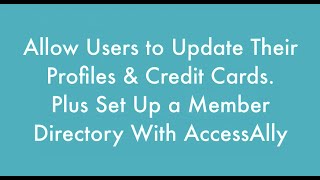 Wordpress Member Directory with Profile -  AccessAlly Plugin Review