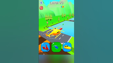 Shape-Shifting 🚗🚁🛥️ | New Hyper Casual Game 🔥| #shorts #short #shapeshifting  #gameplay #shortsfeed