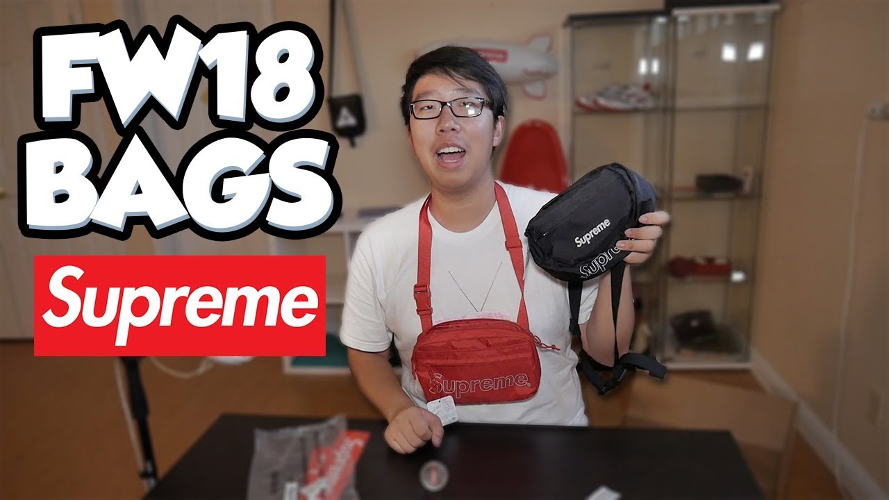 SUPREME FW18 SHOULDER BAG AND WAIST BAG UNBOXING - YouTube