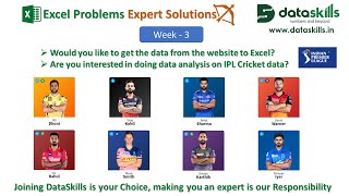 Excel Problems, Expert Solutions - Week 3 || Get All Seasons IPL Data || Power Query || Adv   Excel