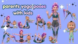 Family Yoga Challenge 😊 | Best Parents Yoga Poses with Kids