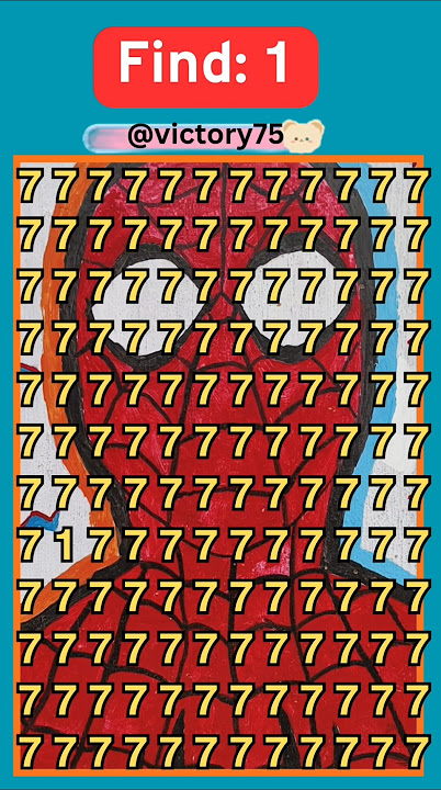 𝗖𝗮𝗻 𝘆𝗼𝘂 𝗳𝗶𝗻𝗱 [𝟭]with in 8Second?/#shorts #maths #number #puzzle