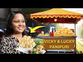 We opened our own PANIPURI STALL !! *New Business🤩|#vickyandlucky #trending #couple #love #funny