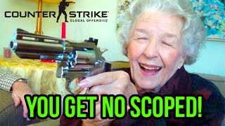 CS:GO MLG BEST NO SCOPE EVER. Counter Strike Player gets NO SCOPED REALLY HARD. EPIC FAIL