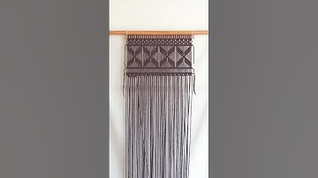 Macrame wall hanging #macrame #diymacrame #macrametutorial