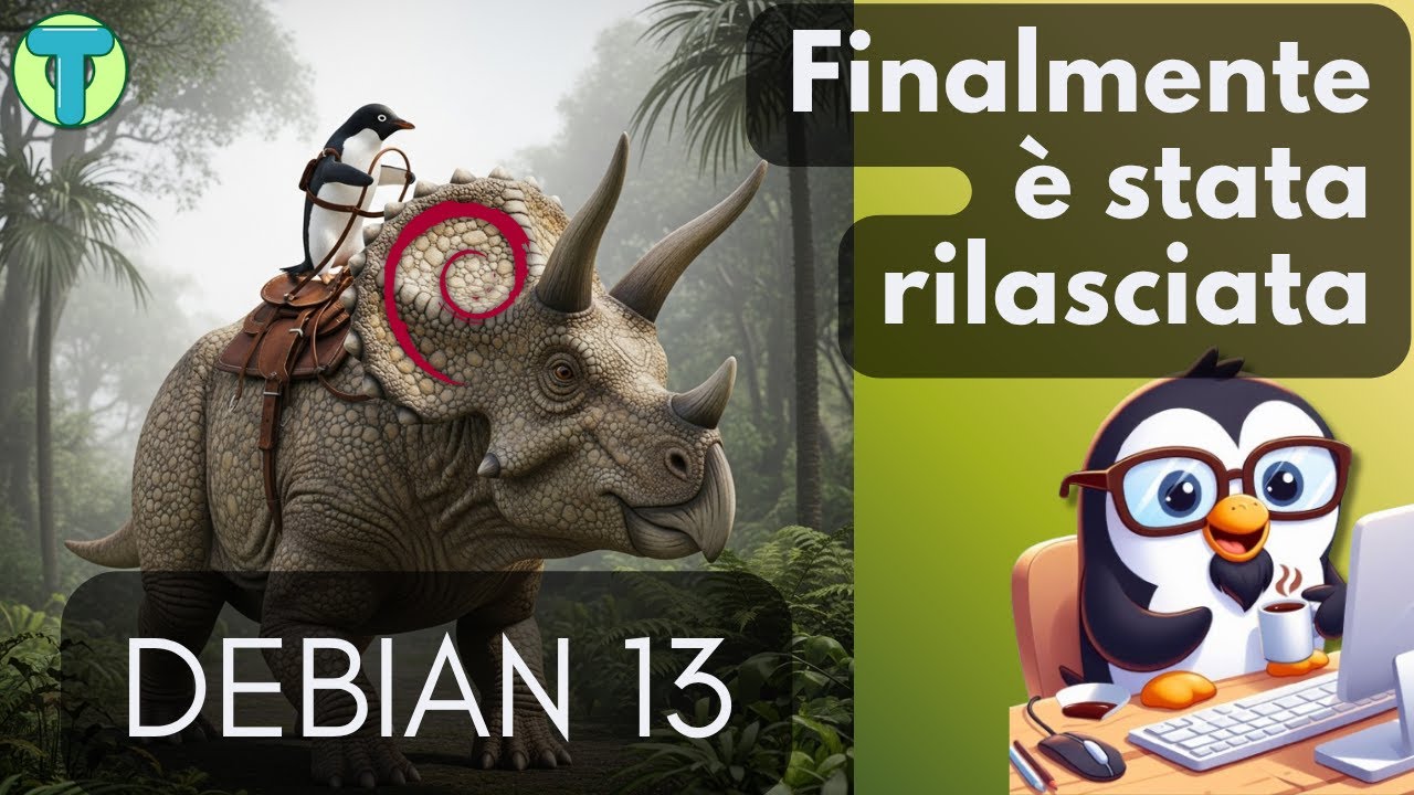 🆕🐧 Debian 13 Trixie ITA 🇮🇹 - YouTube